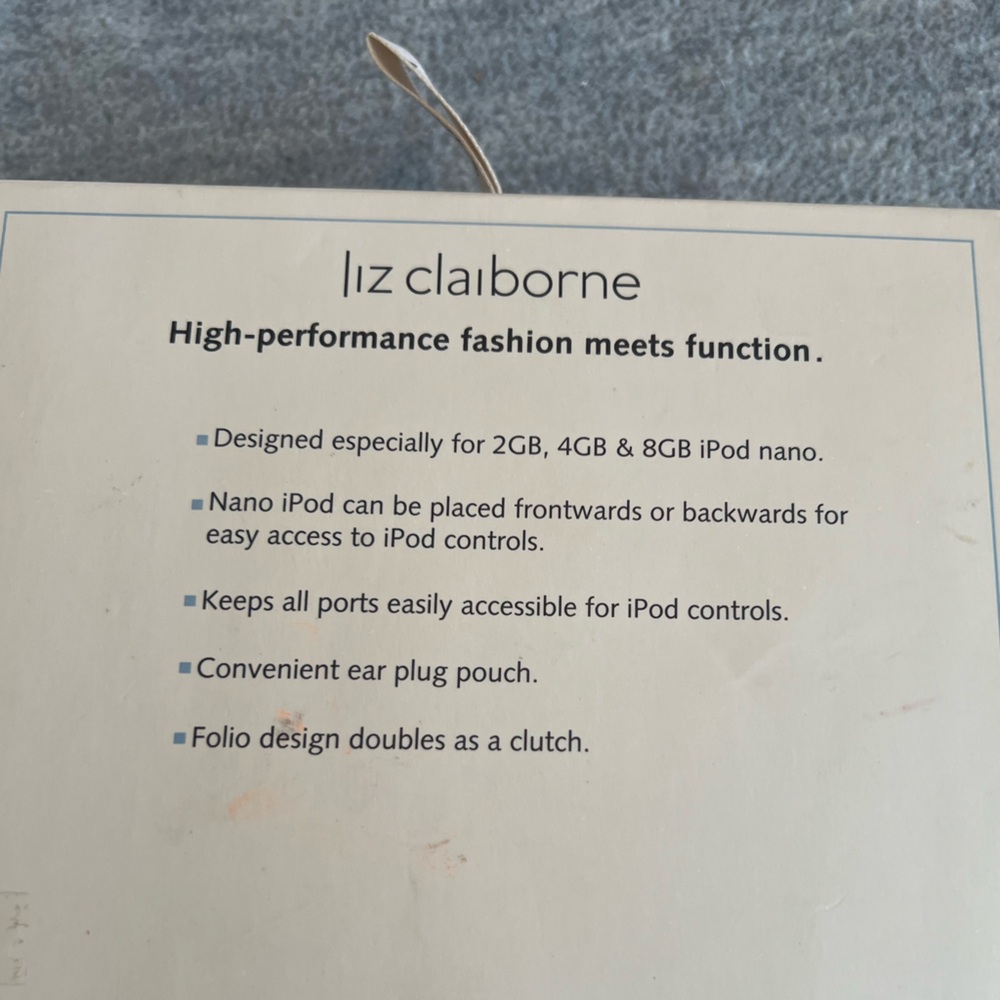Liz‎ Claiborne Animal Print Clutch Wristlet for IPod Nano Vintage Classic New - Picture 8 of 8